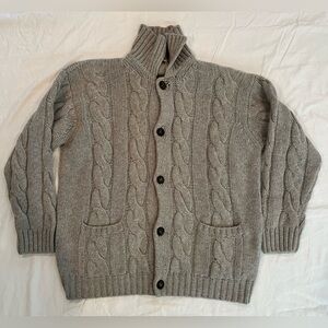 Manrico Cashmere Grey Knit Sweater Men’s size 52